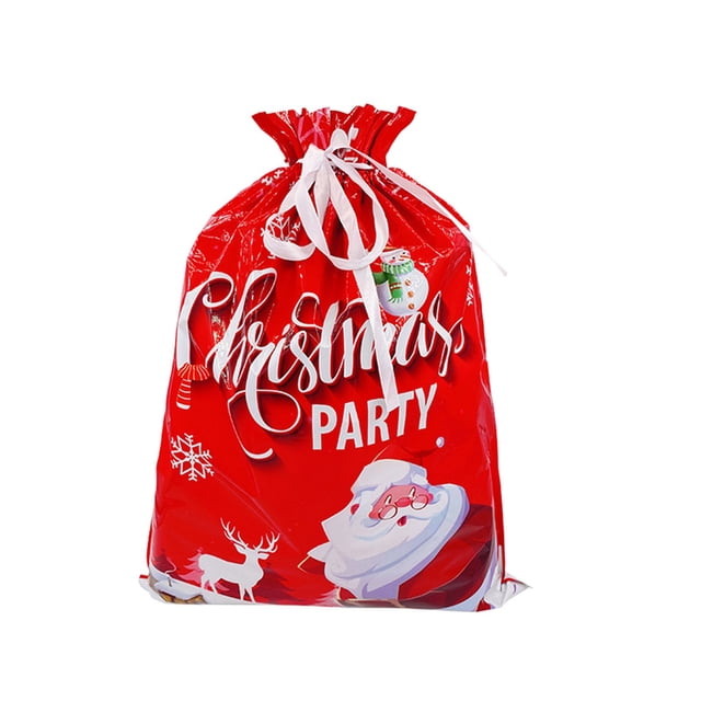 Bolsa de dulces con cordón para decoración navideña (44 x 57 cm)