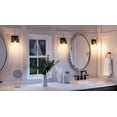 thumbnail image 2 of Urban Ambiance Luxury Mid-Century Modern Bath Fixture, Size: 8-3/8"H x 7"W, with Luxe Style Elements, Olde Bronze Finish and Clear Shade, UHP2454, 2 of 7