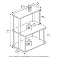 thumbnail image 6 of Furinno Turn-N-Tube 3-Tier Toolless Multipurpose Printer Stand Display Storage Shelf, French Oak Grey/Black, 6 of 6