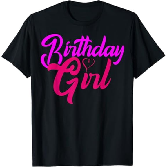 Brythos Black Girls' Birthday T-Shirt