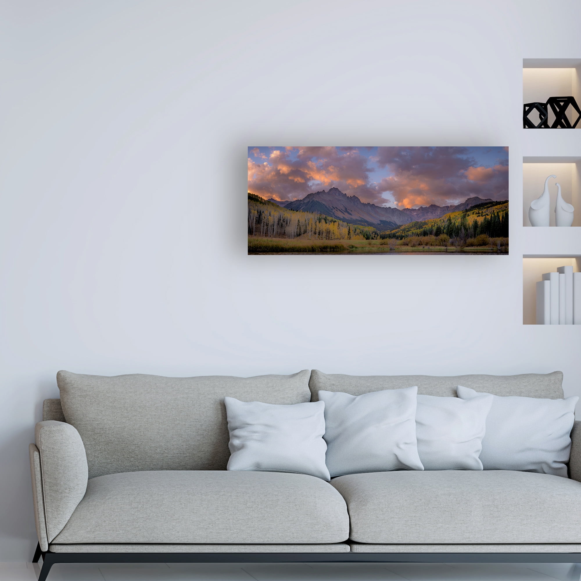 Trademark Fine Art 'Forest 2 Mountains' Canvas Art by Dan Ballard