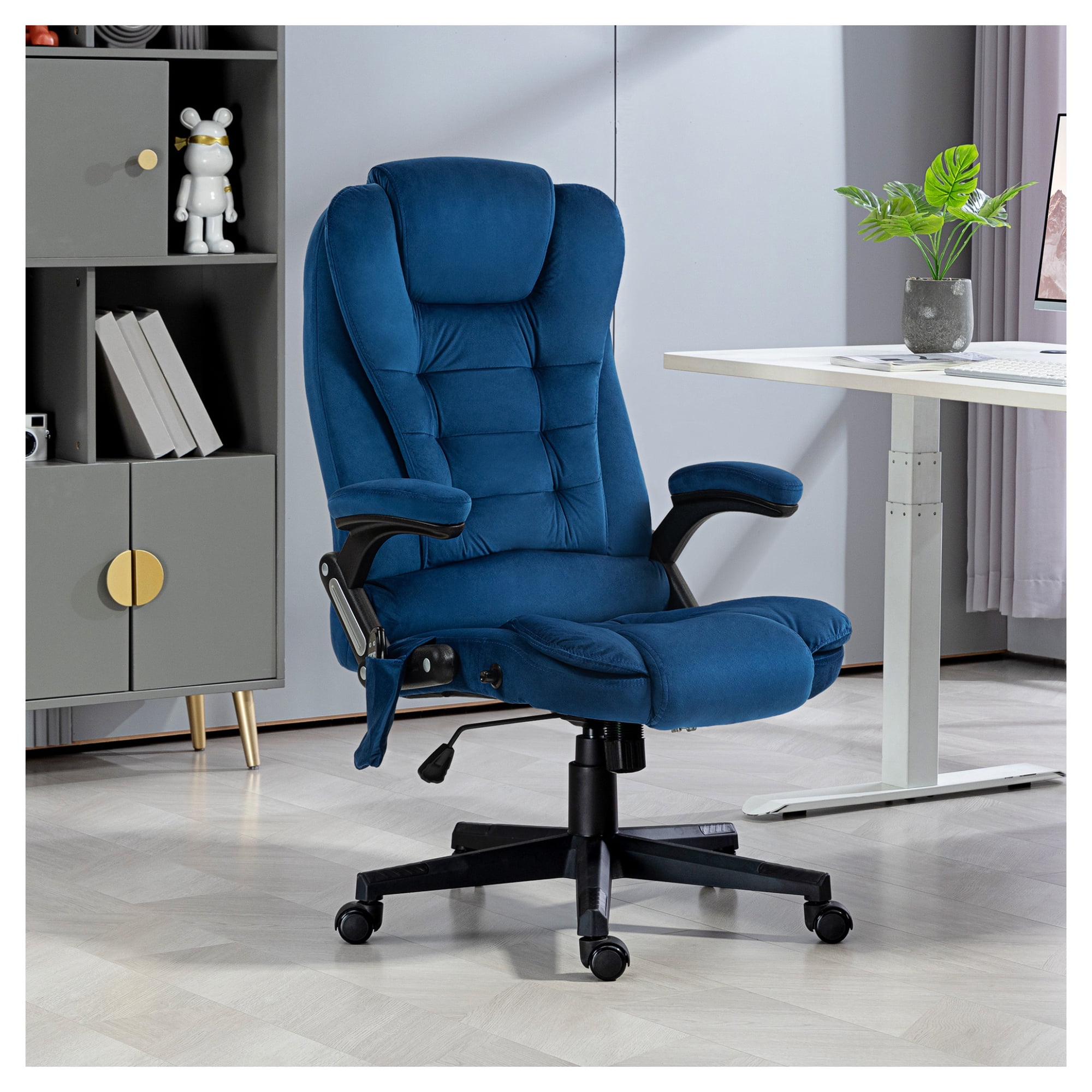 velvet massage office chair with product