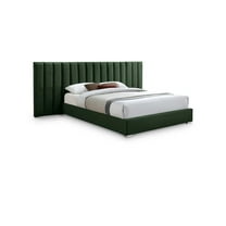 Meridian Furniture Pablo Green Velvet King Bed