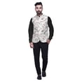 thumbnail image 4 of Atasi Floral Printed Wedding Jackets For Men Nehru Jacket Waist Coat For Festive Season-Small, 4 of 6