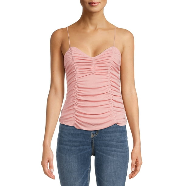 No Boundaries Juniors Sequin Tank Top