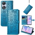 thumbnail image 2 of Funda Cartera FOXDOCK para OPPO A78 , Flip PU con Relieve de Gatos y Perros, Tarjetero y Soporte, 2 of 6