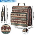 thumbnail image 2 of FORMRS Zipper Binder with Shoulder Strap 2-inch Ring 500 Sheet Capacity File Bag, Tribal Art, 2 of 5