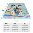 thumbnail image 3 of Zufioo A Funny Little Dalmatian Puppy Fleece Blanket Queen Size,Plush Bed Blanket,Ultra Soft Throw Blanket,Plush Fuzzy Cozy Blanket Perfect for Bed,Couch-50"x40", 3 of 7