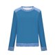 thumbnail image 4 of Camisetas de Manga Larga para las Mujeres Loose Fit Color Sólido Blusa de Cuello Redondo Top Suave Casual, 4 of 6