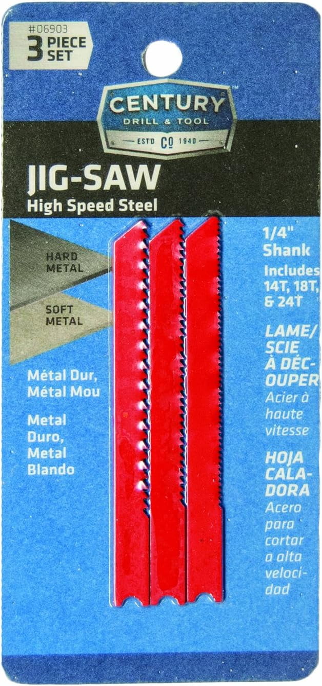 Century Drill & Tool Jig Blade Set 06903, Pack of 3