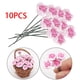 thumbnail image 4 of 10 Uds. de adornos en miniatura de rosas artificiales, flor rosa para casa de 1:12, 4 of 9