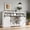 Coastal Fog, variant on Sideboard Buffet Cabinet with Sliding Barn Doors, Farmhouse TV Stand for 23" Electric Fireplace, Kitchen Storage Cupboard with Adjustable Shelves, for Living Room
