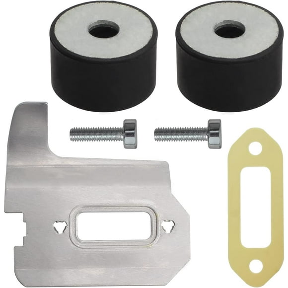 Yazoeia Muffler Exhaust Gasket & Cooling Plate & Screw & Buffers Kit for Stihl TS410 TS420 TS440 TS480 TS500 Cut-Off Saw Replace # 4238 149 0600 & 0000 141 3200 & 4238 141 3200 & 4205 790