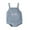 Blue, variant on Suealasg Infant Baby Boys Girls First Birthday Jumpsuit Sleeveless  Square Neck Letters Print Romper Bodysuit Newborn Boys Girls Summer Clothes
