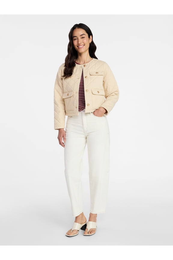 Women's Quilted Cotton Jacket, Sizes XS-XXXL