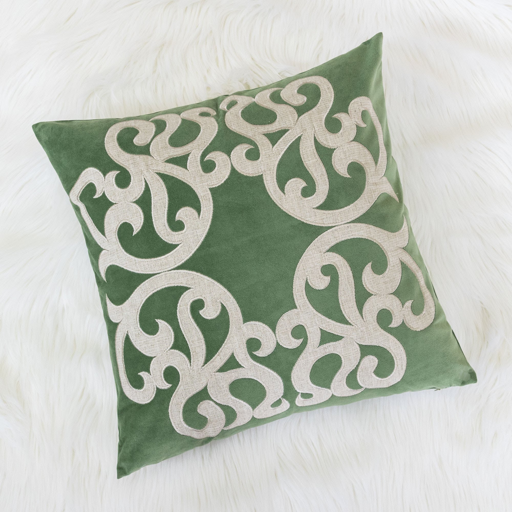 Stacey Green Abstract Polyester 20 in. x 20 in. Throw Pillow