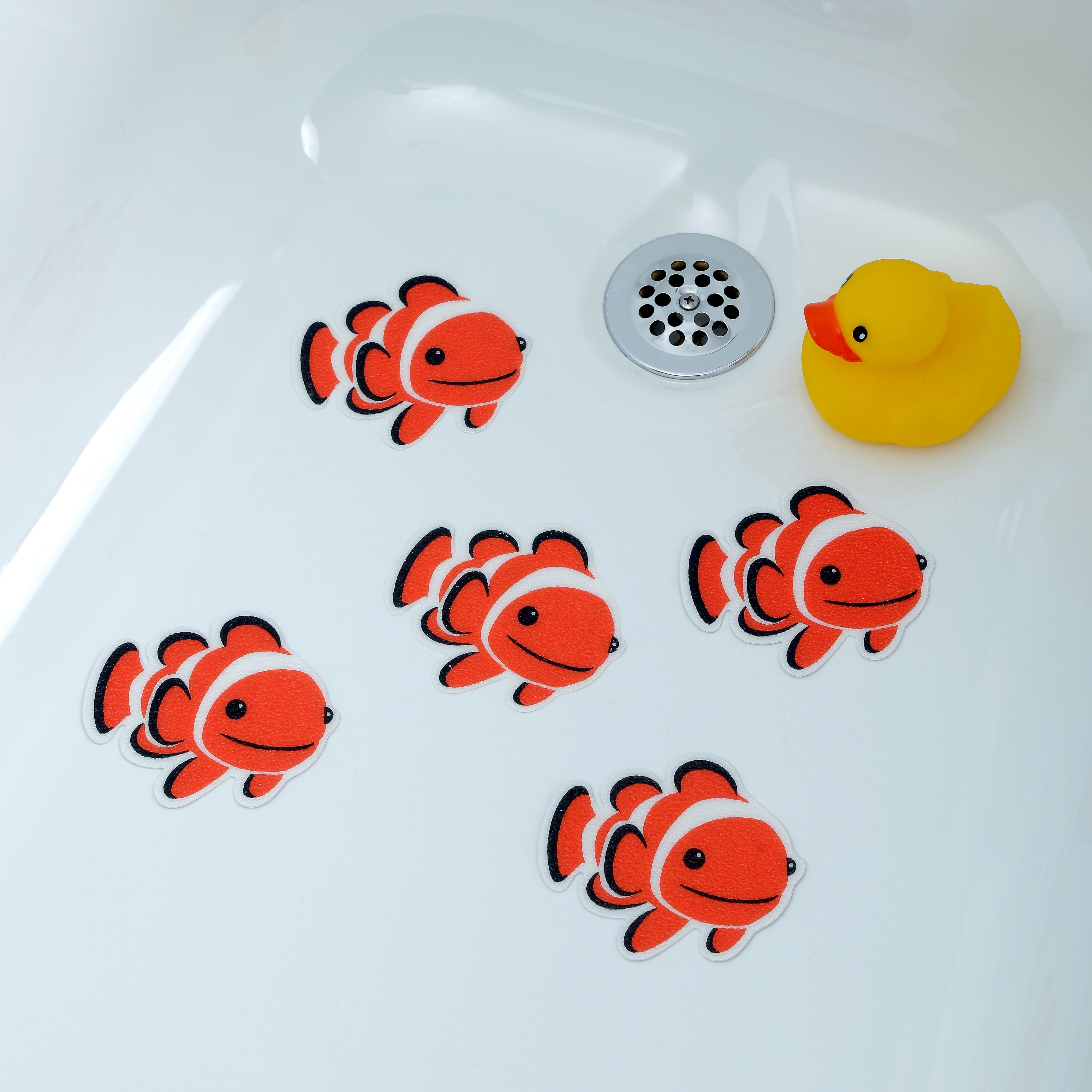 SlipX Solutions Adhesive Bath Treads Tub Tattoos