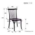 thumbnail image 3 of Offiho Silla de Comedor Vintage Para Eventos Apta para Exterior e Interior con Protección UV, Modelo Nordik OHV118 Offiho  NORDIK, 3 of 4