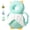 Green, variant on Head Protector Backpack,Adjustable Head Protection Wear Safety Pad with O-Shape Hollow Pillow Nest & 3D High-Elastic Thickened PP Cotton for Travel Comfort