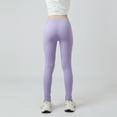 thumbnail image 4 of GYRATEDREAM Girls' Athletic Leggings Kids High Waist Dance Running Yoga Pants Quick Dry Workout Active Tights Shark Leggings for 7-13 Years, 4 of 8