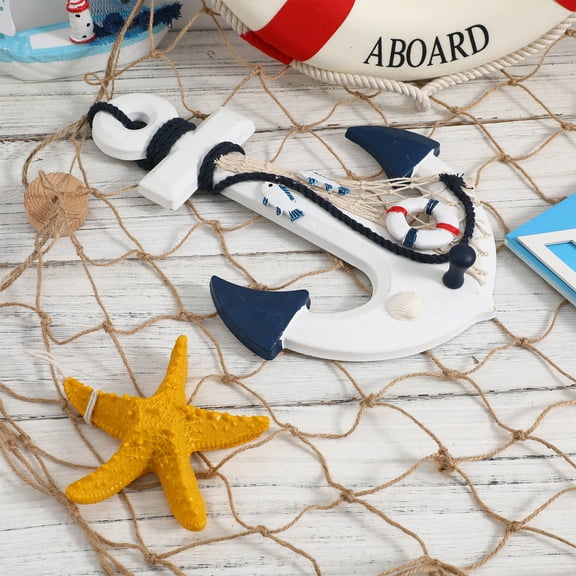 LITINKIMI Decorative Fishing Net Decor Natural Fish Net Party Decoration Fish Net Decoration for Wall Home Decoration,Hawaiian Party 80x40 inch