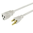 thumbnail image 3 of Hyper Tough 15FT 16AWG 3 Prong White Outdoor/Indoor Use Single Outlet Extension Cord, 13 amps, 3 of 8