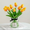 thumbnail image 5 of 30pcs Artificial Latex Tulips Flowers Faux Tulip Stems PU Real Touch Tulips for Wedding Party Home Decoration (Pink), 5 of 5