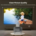 thumbnail image 3 of Home Video Projector, 1280 X 720P Resolution Versatile Connectivity Options  Projector 4K Hardware Decoding Energy Efficienct  for Camping US Plug, 3 of 7