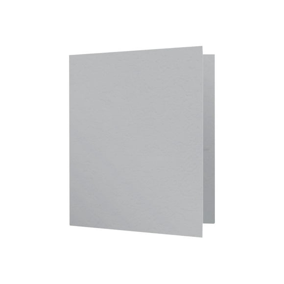 Oxford - Dossier de Poche - 2 Compartiments - pour Lettre - Capacité: 135 Feuilles - Gris (Lot de 25)
