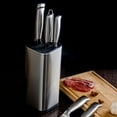 thumbnail image 1 of Kitchen Knife Block, Stainless Steel Knife Block Storage Organizer  Modern  For Kitchen Counter For Quick Drying And Better Ventilation, 1 of 8