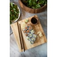 thumbnail image 4 of Ironwood Gourmet Kyoto Sushi Plate With Geisha Feet, Acacia Wood, 10" x 10" x 2", 4 of 10
