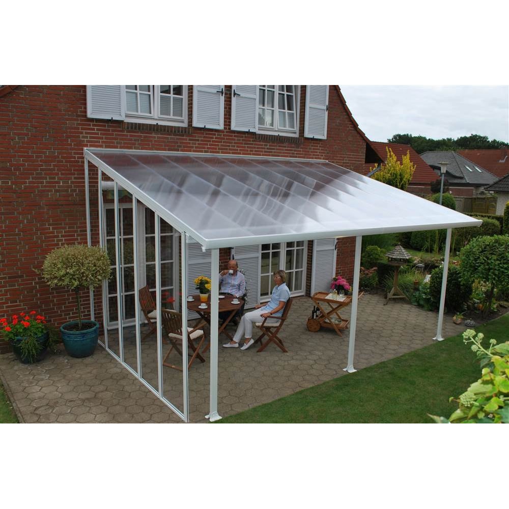 Palram Feria Patio Cover Sidewall Kit, 10', White