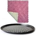 thumbnail image 1 of Yeater Nonstick 12 Inch Round Pizza Pan, Perforated Carbon Steel with Cleaning Cloth, 12 Count, 1 of 6