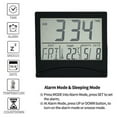 Digital Lcd Folding Desktop Travel Alarm Clock Calendar Temperature