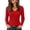 #03Red, variant on Fitted Pullover Knit Sweaters for Women V Neck Long Sleeve Ribbed Top Slim Fit Soft Knitwear for Dating Work Occasions Black XL