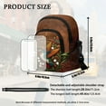 thumbnail image 7 of Xixirimido Brown Hummingbird Lily Pattern Small Sling Backpack Crossbody Sling Bag, Chest Bag Daypack Fanny Pack Cross Body Bag for Shopping Hiking Traveling, 7 of 7
