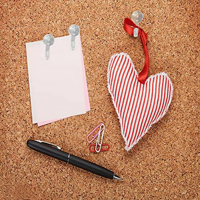 50 PCS Push Pin Hooks Plastic Heads Cork Board Hooks Decorative Thumb Tacks Hook for Photo Wall Bulletin Board Home Wall Home Office School Supplies Clear Walmart