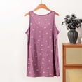 thumbnail image 4 of Fengactive Womens Bow Print Tank Top Scoop Neck Sleeveless Relaxed Fit Lounge Wear, 4 of 9