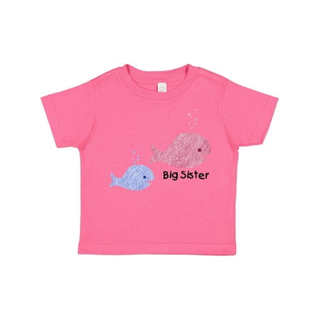 

Inktastic Big Sister with Lil Brother Gift Toddler Toddler Girl T-Shirt