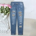 thumbnail image 3 of Vedolay Women Pants Trendy Women'shigh Waist Denim Pants Raw Hem Fashion Jeans B,M, 3 of 3
