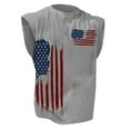 thumbnail image 2 of kpoplk 4th of July Shirts Mens Muscle Tank Top 1776 Sleeveless Graphic Gym Workout American Flag Shirt(Grey,M), 2 of 4