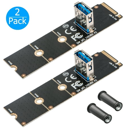 Flash A D Converter - 2-pack M.2/NGFF to USB 3.0 PCI-E X16 Converter Adapter Graphic CardCable Flash Drive / External Hard Drive Panel