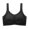 thumbnail image 6 of Tosmy Women Bras Front Side Buckle Lace Edge No Underwire Movement Seamless Gathering Adjustment Yoga Sleep Large Bra Breathable, 6 of 8