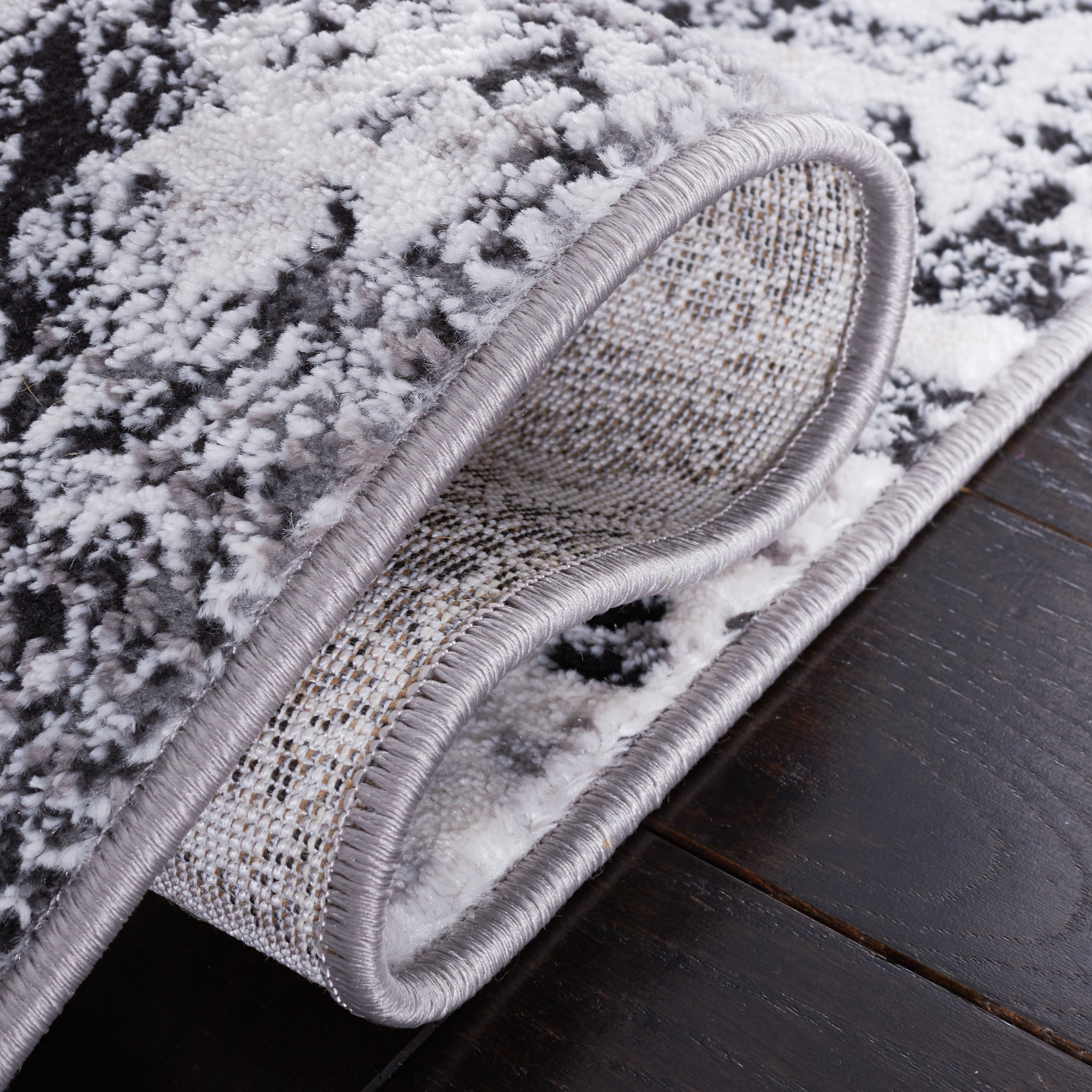 SAFAVIEH Amelia Lalit Abstract Area Rug, Gray/Charcoal, 5'5" x 7'7"
