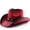 #2 Red, variant on Women's Vintage Western Denim Cowboy Hat, Wide Brim Breathable Straw Sun Hat, Unisex Distressed Spray-Painted Packable Hat For Beach Outdoor Travel #3 Black One Size