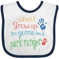 thumbnail image 3 of Inktastic Park Ranger Future Boys or Girls Baby Bib, 3 of 4