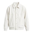 thumbnail image 6 of Mifsaly Mens Corduroy Bomber Jackets Snap Button Collared Jacket Fall Winter Classic Vantage Street Daily Going Out Outfits with Pockets, 6 of 9