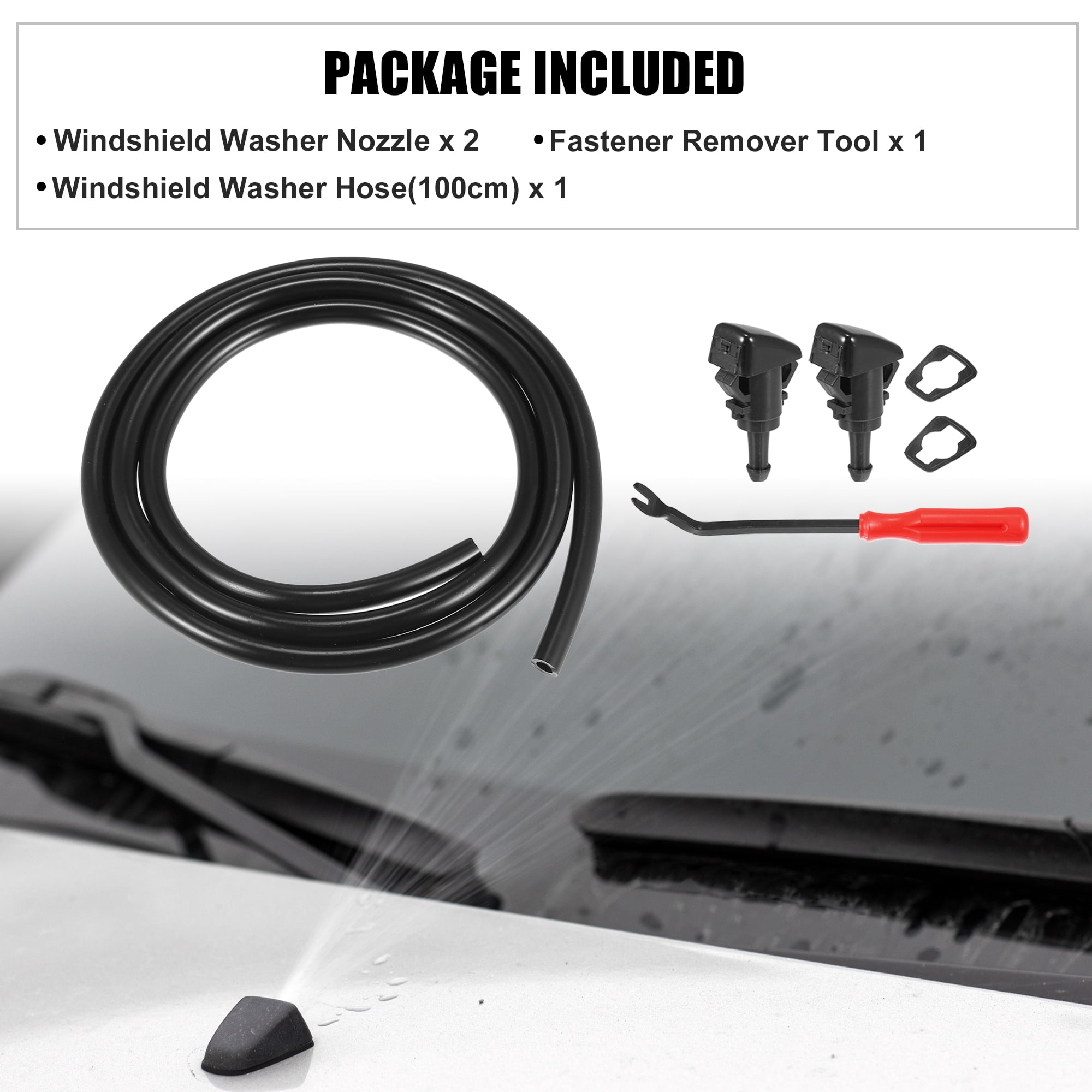 Unique Bargains Windshield Wiper Washer Nozzle Kit for Chrysler 300C