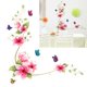 thumbnail image 2 of PVC flores mariposa pared vidrio pegatinas baño azulejo pared decoración Tmvgtek Oficina Multiescena Multifunción, 2 of 6