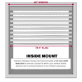 thumbnail image 4 of Lotus & Windoware Cordless 1" Vinyl Mini Blind Light Filtering Horizontal Blind, 30" Width x 72" Length, White, Smooth, 4 of 6
